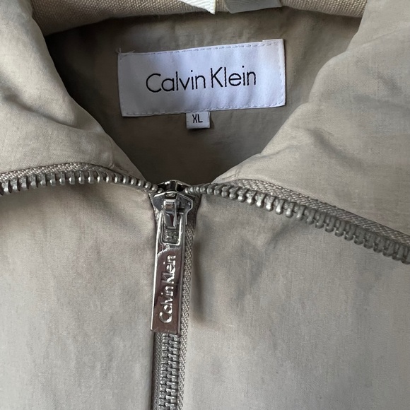 CALVIN KLEIN hooded cape trench coat - Picture 13 of 16